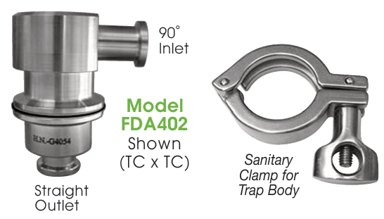 Clean Steam Traps - Thermostatic FDA400 Series 9/64” Orifice by Watson McDaniel