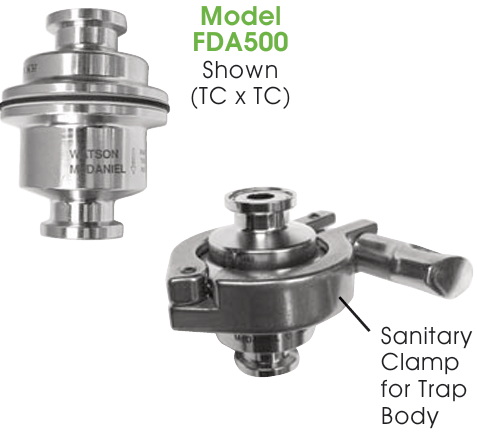 Clean Steam Traps - Thermostatic FDA500 by Watson McDaniel