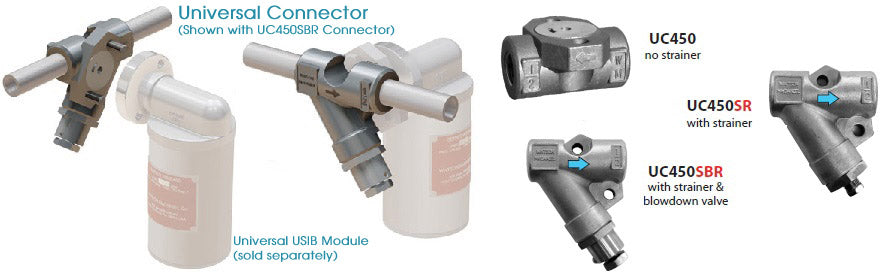 Watson McDaniel Universal Style Connectors UC450SL/ UC450SBL Series