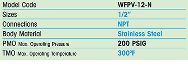 WFPV Freeze Protection Valve