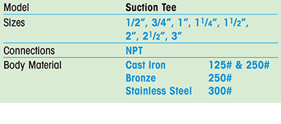 Suction/Mixing Tee