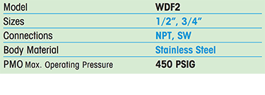 WDF2 Steam Trap Diffuser